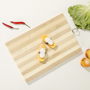 Tabla de cortar de bambú rectangular antideslizante para cocina, para frutas y verduras - Product Image 2
