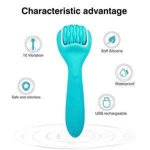 Vibratore di plastica a pellet fenicottero vibratore grande e spesso vibratore proiettile sex - Product Image 2