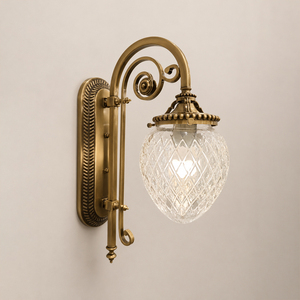 Vintage Brass <b>Wall</b> <b>Sconce</b> Cut Crystal Glass LED <b>Wall</b> Lamp for Living Room Bedroom Hotel Corridor Decor Professional <b>Lighting</b> - Product Image 3