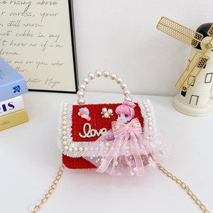 Wholesale Girls Cute Flower Pearl Candy <b>Bag</b> <b>Mini</b> Shoulder <b>Bag</b> Lightweight Small Coin Purse - Product Image 2