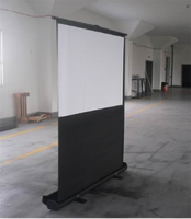 La fabrication fournit directement un écran de projecteur sur pied Telon blanc mat de 100 pouces
