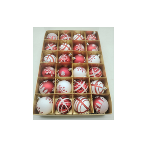 Ensembles de boules de Noël en plastique personnalisables de style européen haut de gamme pour la vente en gros, décorations d'arbre de Noël, marque Treesmas - Product Image 1