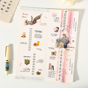 เทปกาวสองหน้าลาย Have A Good Day Time Tracing Series 4 แบบ 2 ม้วนต่อแบบ พร้อมแผ่นรองกระดาษคราฟท์ - Product Image 4