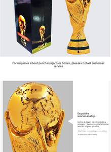 كأس جائزة كرة القدم العالمية من الراتنج على شكل قفاز ذهبي وحذاء لهدايا ديوالي والتخرج وعيد الميلاد والهالوين وعيد الفصح ورأس السنة الجديدة - Product Image 6