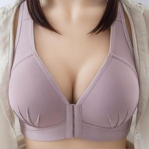 رخيص الأفضل مبيعًا مقاس كبير ملابس داخلية نسائية حمالة صدر حمراء مقاس 40 46 مقاس 4XL لاسلكية حمالة صدر كبيرة الحجم للسيدات البدينات - Product Image 5