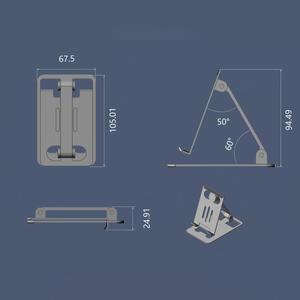 Supporto da Tavolo in Lega per Telefono, Supporto per Streaming Live su Tablet, Base per Telefono per Guardare Serie Senza Interruzioni e Liberare le Mani - Product Image 6