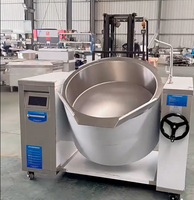 Marmite de Cuisson Industrielle Inclinée, Machine de Cuisson Commerciale, Utilisée pour la Transformation de Sauces, de Confitures, de Gaufres, de Bonbons et de Bouillons