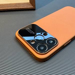 IPhone 17 Pro Max 17 Pro 17 Pro 17 공기 렌즈 보호 전화 커버용 초박형 정품 가죽 방열 휴대 전화 케이스 - Product Image 2