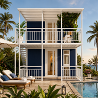 Maison extensible de haute qualité, installation rapide, maison modulaire extensible en conteneur, certifiée CE ISO, maison préfabriquée à deux étages