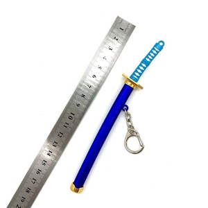 16cm japon dessin animé Anime une pièce Zoro métal <span class=keywords><strong>épée</strong></span> arme modèle porte-clés en gros - Product Image 2