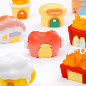 KI yuewu Thé au lait, <span class=keywords><strong>Barbecue</strong></span>, Poulet frit, Food House, Accessoires décoratifs DIY, Petits ornements de table de voiture - Product Image 3