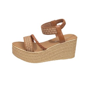 Women Woven Roman <b>Sandals</b> Summer New Style <b>Platform</b> Elegant Thick Sole <b>Wedge</b> <b>Sandals</b> for Tall Short People - Product Image 5