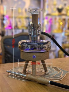 Nouvel Arrivage <span class=keywords><strong>Chicha</strong></span> LED Arabe SPACE X1 avec Interrupteur Tactile d'<span class=keywords><strong>Ambiance</strong></span>, en Bois Massif, Forme Soucoupe Volante - Product Image 6