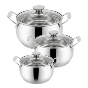 6 pezzi <span class=keywords><strong>Set</strong></span> di pentole da cucina in acciaio inox casseruola pentola - Product Image 1