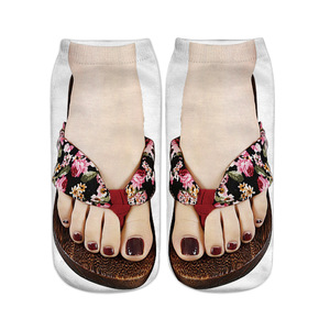 Calcetines divertidos con estampado 3D estéreo 2026 para sandalias CE transfronterizas, calcetines para zapatillas de lona, calcetines <span class=keywords><strong>Huf</strong></span> - Product Image 2