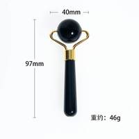 Bâton de massage facial portable en jade pour le rajeunissement de la peau, idéal pour les pattes d'oie et les rides du front