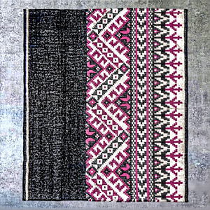 Tapis en fil PET durable et écologique tissé à la main Inkari Tapis à tissage plat pour le salon et la chambre à coucher Tapis de sol en peluche durable - Product Image 1