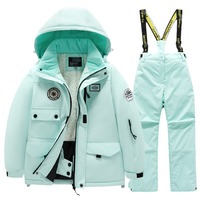 Enfants imperméable Ski veste + pantalon enfants Snowboard costume neige porter Ski vêtements pour enfants Ski costume enfants Ski vêtements