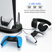Station de charge et de refroidissement de contrôleur de haute qualité avec réglage du vent ultra-silencieux à quatre vitesses pour PlayStation 5