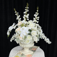 Sunwedding Vente en gros de décorations de table de mariage, boules de fleurs en soie rose clair personnalisées pour les tables de fête