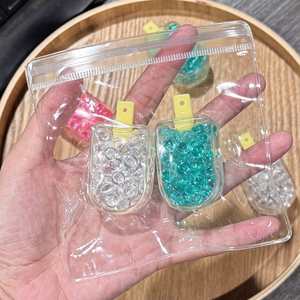 Nouveau jouet portable anti-stress en silicone souple TikTok Popsicle Crystal Beads, jouet de bureau pour soulager instantanément le stress, pour les 5 ans et plus, unisexe - Product Image 4