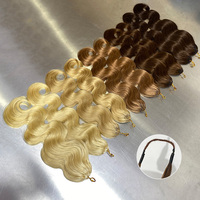 Extensions de tressage pré-séparées en cheveux humains vietnamiens non traités, ondulés, pour crochet, double trame machine, sans nœuds