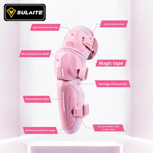 Sulaite verdikte knie-elleboogbeschermers met snelsluiting, reflecterende strip, ademende ventilatiegaten voor fietsen op wielen - Product Image 2