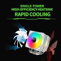 Ventilateur de refroidissement CPU 4 broches PWM 1800RPM, roulement hydraulique, ventilateur de refroidissement silencieux 21dB pour Intel LGA1851 1700 AMD AM5 AM4 PC