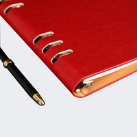 Carnet à spirales en cuir personnalisé format A5, très demandé, idéal pour les cadeaux promotionnels, les professionnels et les étudiants, reliure à feuilles mobiles, 80 feuilles