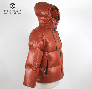 Manteaux en duvet personnalisés pour femmes, style canadien, avec capuche, duvet d'oie, veste matelassée pour <span class=keywords><strong>femme</strong></span>, manteau d'hiver pour <span class=keywords><strong>femme</strong></span>, veste d'extérieur, fermeture éclair - Product Image 5