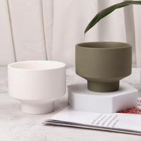 Stoples Lilin Keramik Premium dengan Lapisan Matte untuk Lilin Aroma Kedelai, Dekorasi Rumah, Kemasan Aroma Mewah