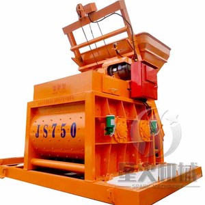 Twin trục TRỘN BÊ TÔNG nhà sản xuất máy trộn bê tông <span class=keywords><strong>js750</strong></span> sử dụng rộng rãi Twin trục Skid chỉ đạo Máy trộn bê tông - Product Image 1