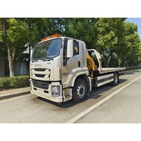 Camion de dépannage à plateau plat ISUZU GIGA 4x2 Diesel neuf avec grue pliante de 6,3T, capacité de remorquage et de récupération de 8 tonnes