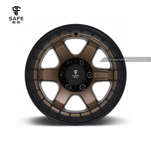 Rines Todoterreno Forjados SaFe de 5 Radios, Dos Tonos Bronce, con Beadlock, de 17, 18 y 20 Pulgadas, 5x127, para SUV, Compatibles con Jeep Wrangler <span class=keywords><strong>Rubicon</strong></span> - Product Image 3