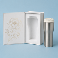 Scatola Regalo Magnetica a Forma di Libro con Inserto EVA Personalizzato, Stampa Interna a Caldo per Confezionamento di Thermos e Borracce