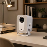 Mini-projecteur portable OEM C600 Pro en gros, alimenté par batterie, Android 14, WiFi6, BT5.0, 720P, 200 ANSI, correction automatique de la distorsion trapézoïdale