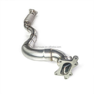 Tuyau d'échappement de voiture en acier inoxydable T304 pour Honda Fit GE6 1.3L 2008-2013, modification directe usine - Product Image 2