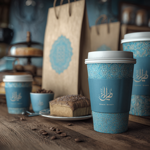 AT PACK Umweltfreundliche Maßgeschneiderte Kaffee-Verpackungshüllen Heiße Kaffeebecher-Hüllen Karton-Papierhüllen für Heiße Getränkebecher - Product Image 2