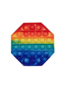 Cầu Vồng Popper Silicone đẩy bong bóng Fidget Đồ chơi <span class=keywords><strong>Pop</strong></span> itting đồ chơi cấp thực phẩm trái tim hình dạng Silicone Fidget cảm giác poppers đồ chơi - Product Image 5