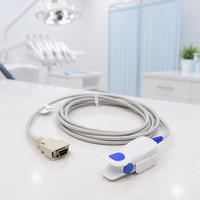 Consommables médicaux certifiés ISO, capteur de SpO2 compatible Massimoss Radical-7, sonde réutilisable à clip adulte 14 broches