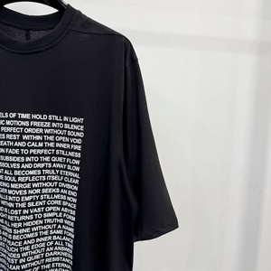 <span class=keywords><strong>T</strong></span>-shirt Unisex a Manica Corta Stile Dark con Stampa Lettering, Vestibilità Larga, Nuova Collezione 2026, Stile <span class=keywords><strong>Parigi</strong></span> - Product Image 4