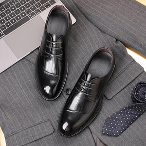 2025 Autumn New Arrival <strong>Men's</strong> Top-Grain Nubuck Leather British Business Round Toe Lace-up Solid Waterproof Dress Shoes - Product Image 4