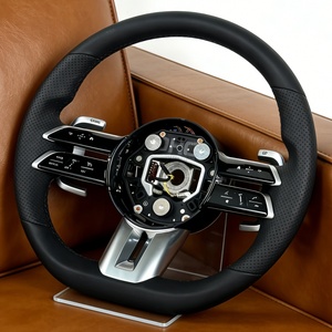 Volant tout cuir en vente directe d'usine pour Mercedes Classe C, Classe E, GLA/GLC/GLB/<span class=keywords><strong>GLE</strong></span>, modèle Dragonfly Disc, mise à niveau ancienne version - Product Image 5