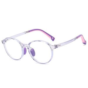 Gafas de Silicona Flexibles con Montura Redonda para Niños y Niñas, Modelo 2025, Gafas para Computadora y Videojuegos con Protección Contra Luz Azul - Product Image 5