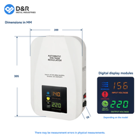 Régulateur de tension électronique D&R, monophasé 220V AC, réglable, pour la maison, climatisation, télévision, réfrigérateur, ordinateur