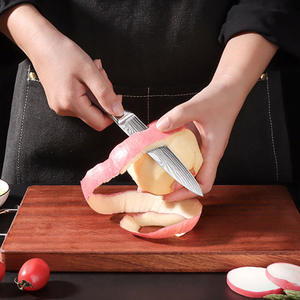 Juego <span class=keywords><strong>de</strong></span> cuchillos Santoku <span class=keywords><strong>de</strong></span> <span class=keywords><strong>chef</strong></span> con patrón <span class=keywords><strong>de</strong></span> Damasco <span class=keywords><strong>de</strong></span> 8 pulgadas, cabeza <span class=keywords><strong>de</strong></span> acero doble con mango <span class=keywords><strong>de</strong></span> ABS, colección <span class=keywords><strong>de</strong></span> cuchillos <span class=keywords><strong>de</strong></span> cocina <span class=keywords><strong>de</strong></span> acero inoxidable - Product Image 3