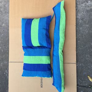 Jardín al aire libre Picnic colgante ocio <span class=keywords><strong>hamaca</strong></span> columpio con <span class=keywords><strong>dos</strong></span> cojines algodón asiento individual - Product Image 6