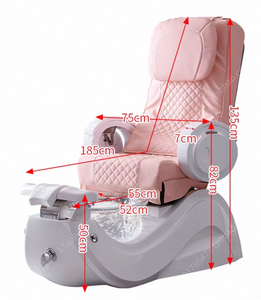 Fauteuil de pédicure électrique inclinable, fauteuil de massage pour les pieds, 7 couleurs LED, mobilier de salon de manucure et spa - Product Image 6