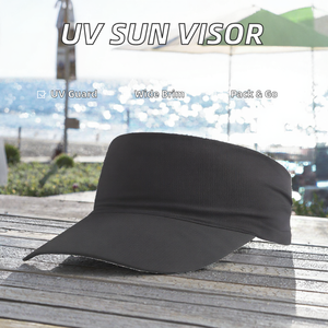 Visera de Sol Unisex de Ala Ancha, Protección UV, Plegable, de Nailon, para Ciclismo, Viajes y Camping - Product Image 2