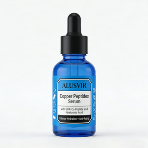 Sérum Visage Anti-Âge au <span class=keywords><strong>Peptide</strong></span> GHK-Cu et Acide Hyaluronique – Réduit les Rides et Ridules – Essence Faciale à Marque Blanche - Product Image 1
